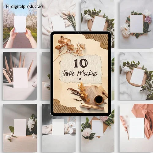 10 Invite Mockup – Free PLR Download