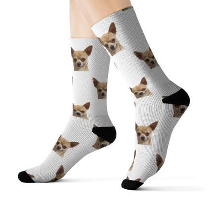 Personalized Custom Pet Head Print Socks For Dog Cat Lover