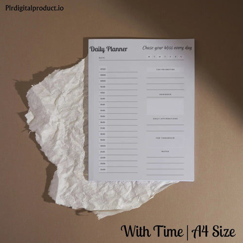 Daily Planner – Free PLR Download