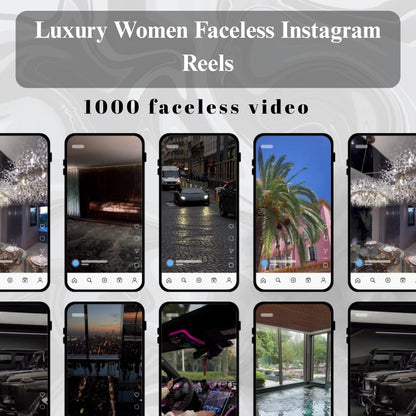 Luxury Women Faceless Instagram Reels | PLR & MRR Included |