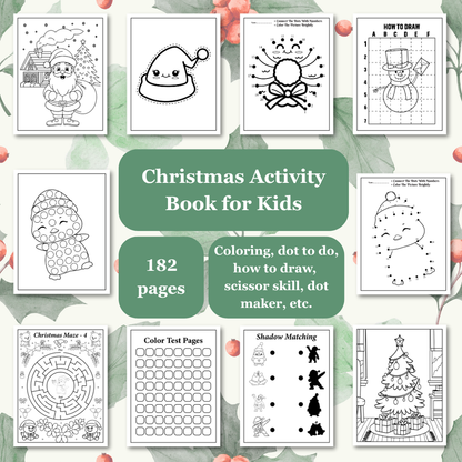 Christmas Activity Book for Kids | PLR & MRR Included |