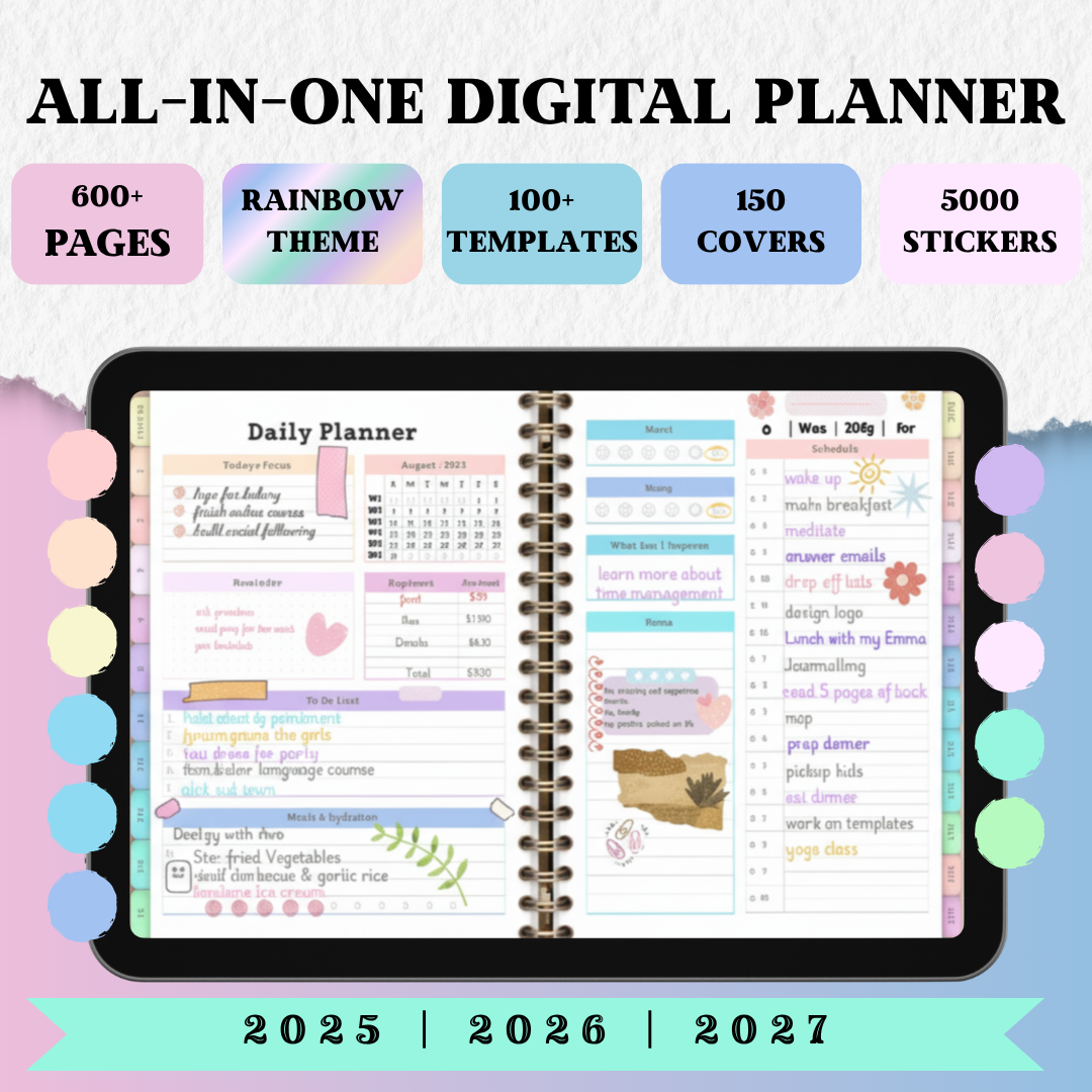 All-in-One Digital Planner | PLR & MRR Included |