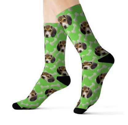 Personalized Custom Pet Head Print Socks For Dog Cat Lover