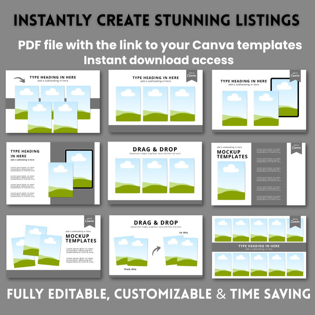 Ebook Mockups Listings | PLR & MRR Included |