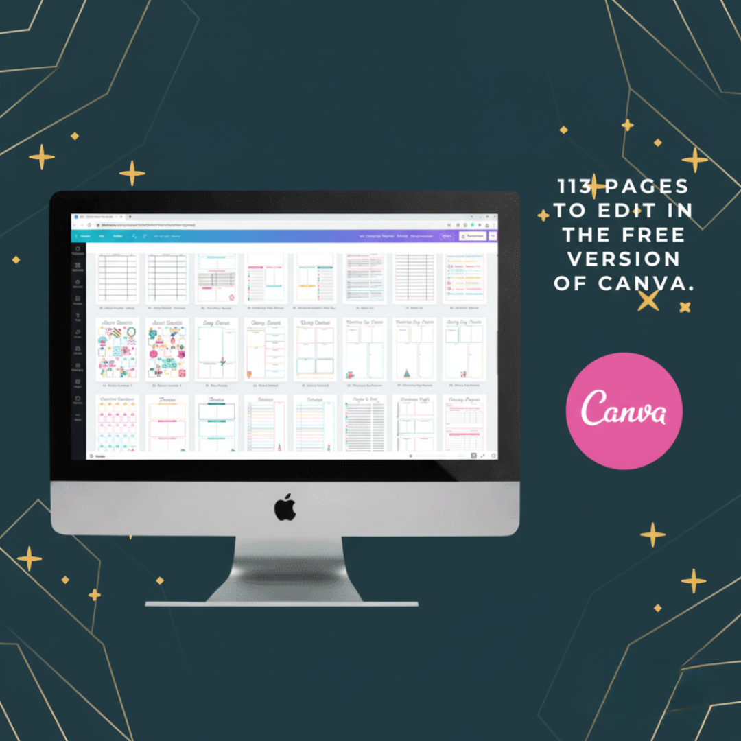 Christmas Planner Canva Templates | PLR & MRR Included |