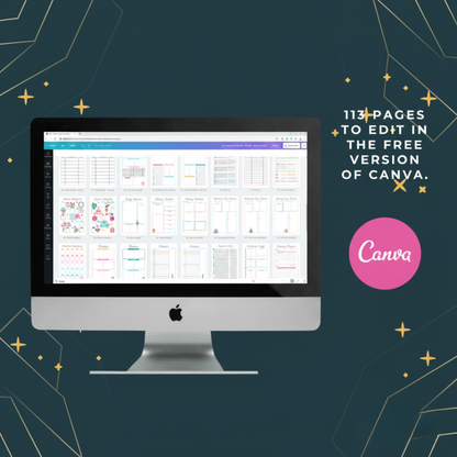 Christmas Planner Canva Templates | PLR & MRR Included |