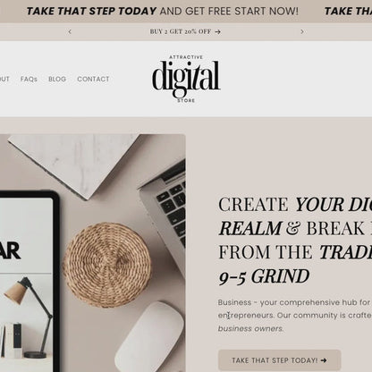 100 Digital Products + Custom Built Store