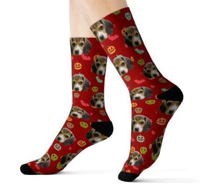 Personalized Custom Pet Head Print Socks For Dog Cat Lover