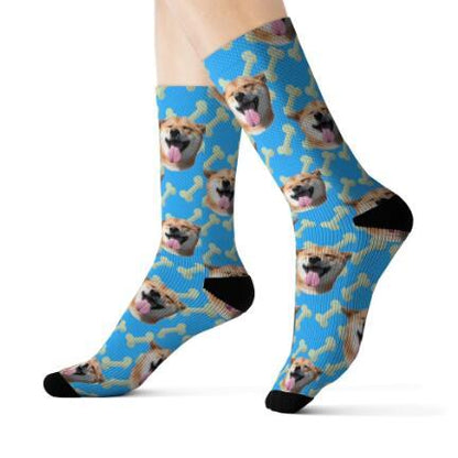 Personalized Custom Pet Head Print Socks For Dog Cat Lover