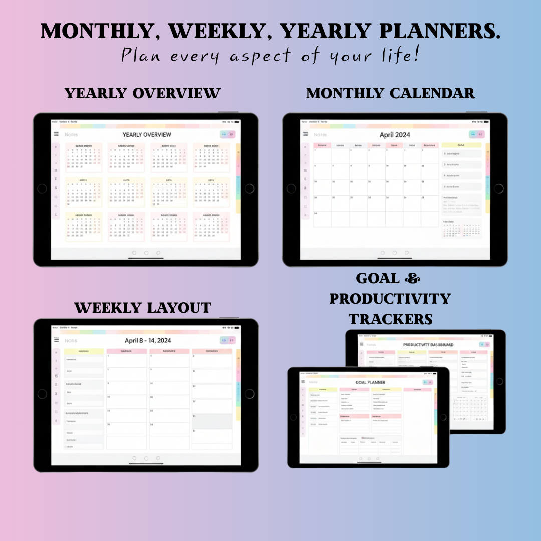 All-in-One Digital Planner | PLR & MRR Included |
