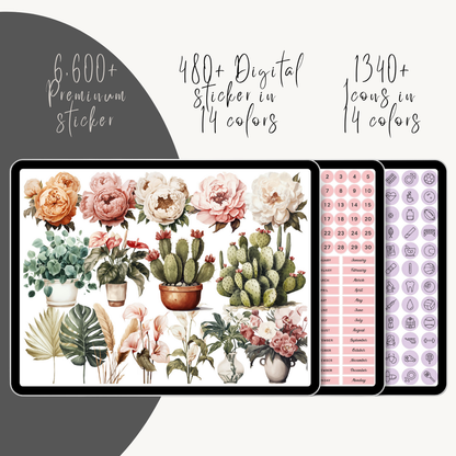 All-in-One Digital Planner, Goodnotes | PLR & MRR Included |