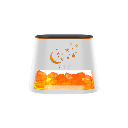 Salt Flame Aroma Diffuser Usb Colorful Flame Gradient Ultrasonic Aroma Diffuser