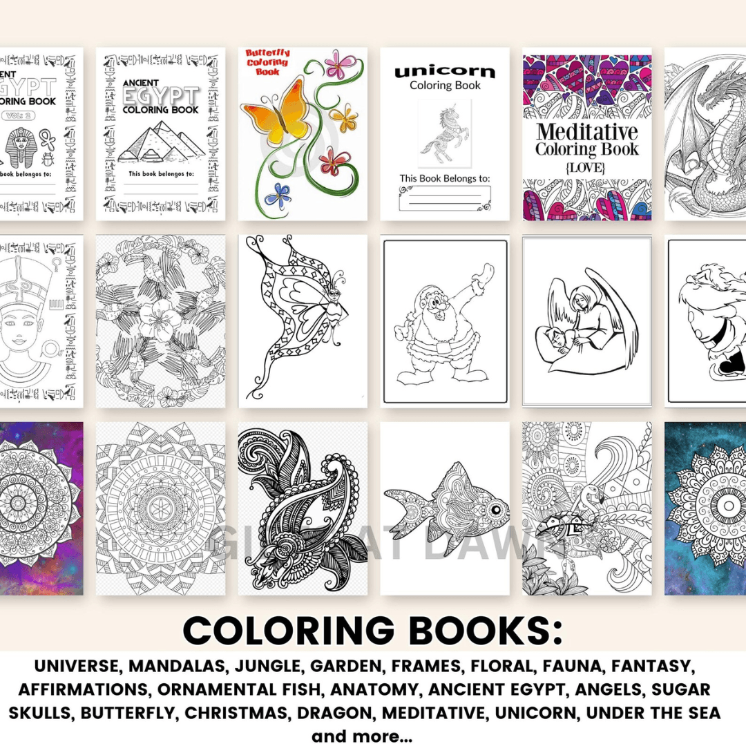 25,000+ Coloring Pages | PLR & MRR Included |