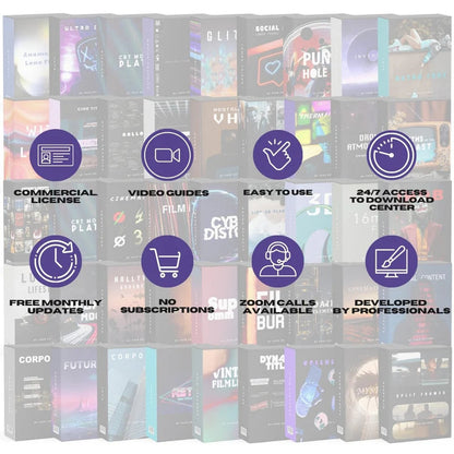 All-in-One Video Editing Assets Bundle Pack | PLR/MRR Resell Rights