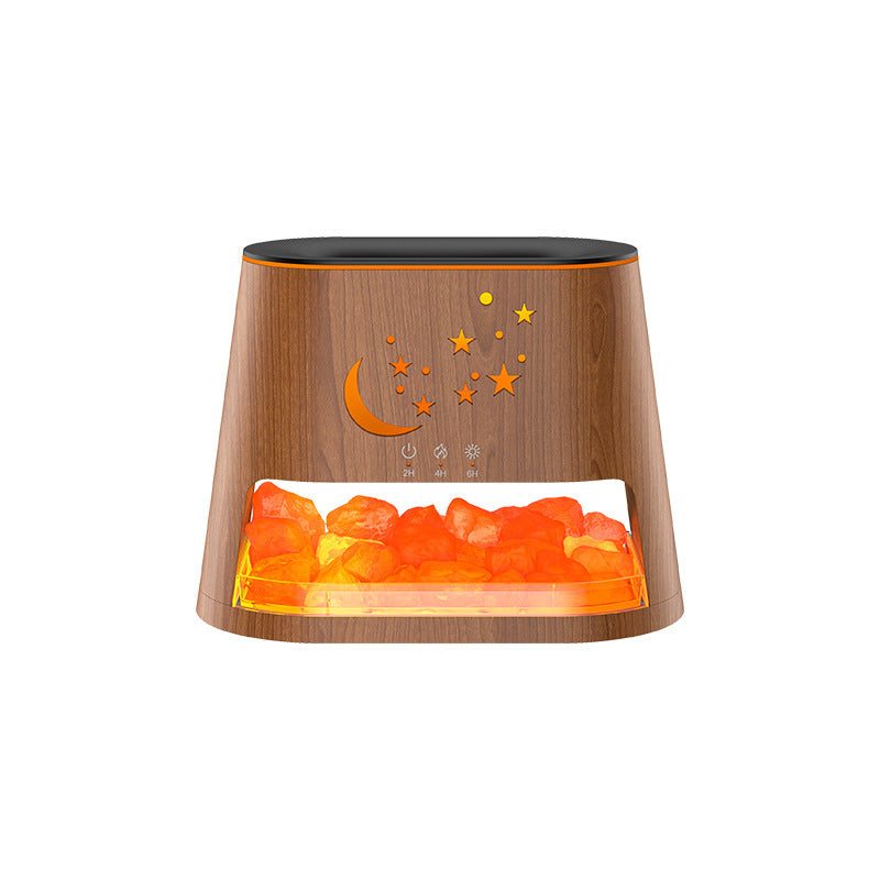 Salt Flame Aroma Diffuser Usb Colorful Flame Gradient Ultrasonic Aroma Diffuser
