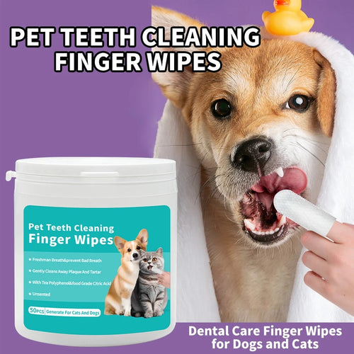 Disposable Pet Cleaning Products Teeth Cleaning Wipes Ear Care Fingertips Ear Mite Removal Cat And Dog Ear Cleaning Pet Products
