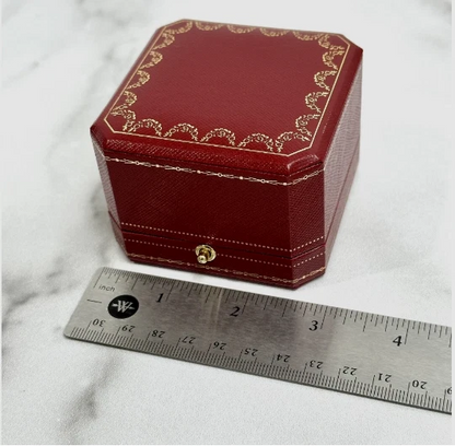 Cartier Signature Love Ring Box Red Travel Case Empty Box luxury Box
