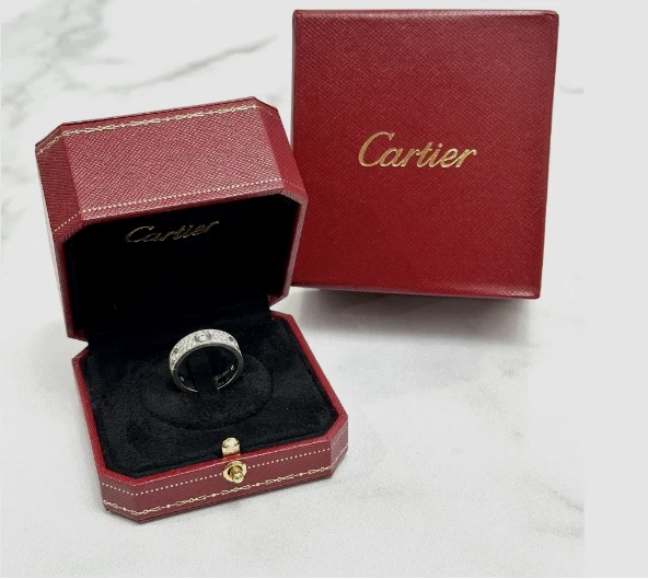 Cartier Signature Love Ring Box Red Travel Case Empty Box luxury Box