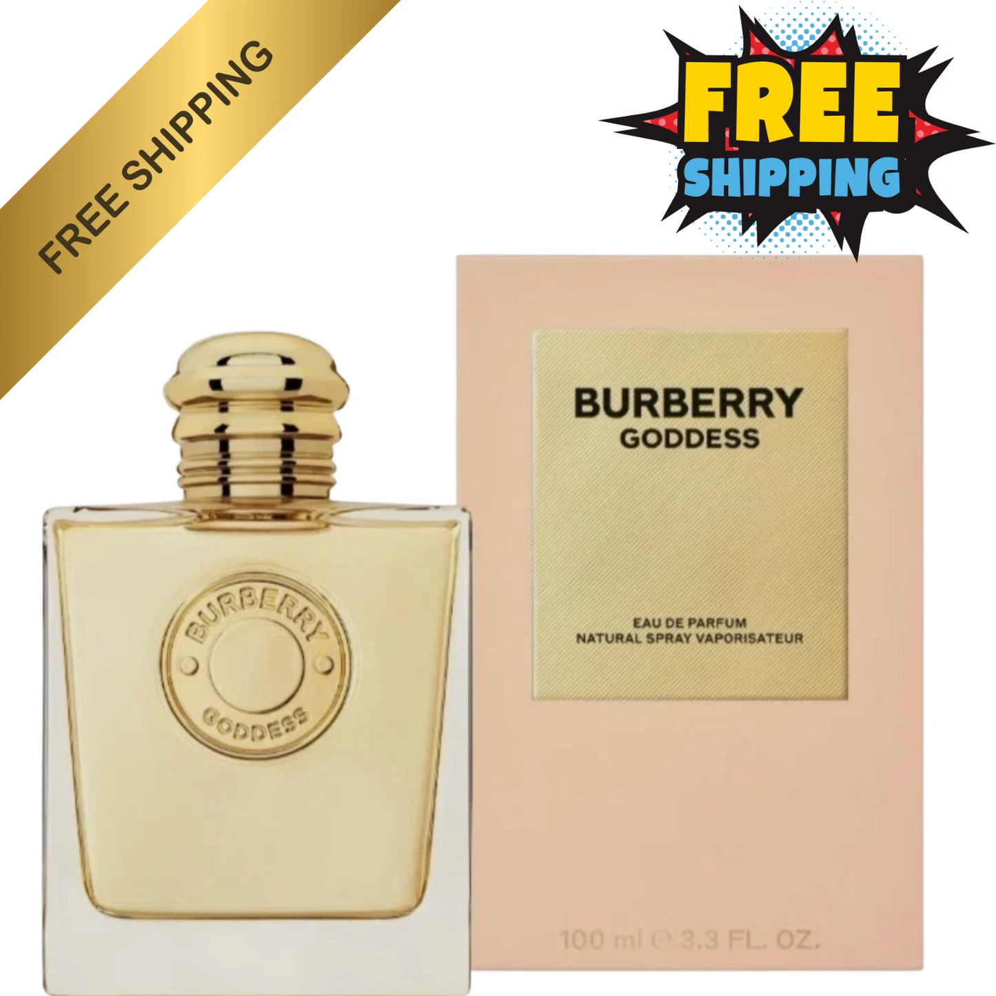 Burberry Goddess EDP Spray for Women 3.3oz | Elegant & Fresh Long-Lasting Perfum