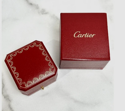 Cartier Signature Love Ring Box Red Travel Case Empty Box luxury Box